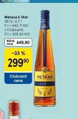 Tesco Metaxa 5 nabídka