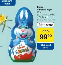 Tesco Kinder surprise zajíc nabídka