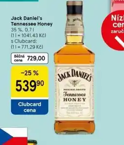 Tesco Jack daniel´s tennessee honey nabídka