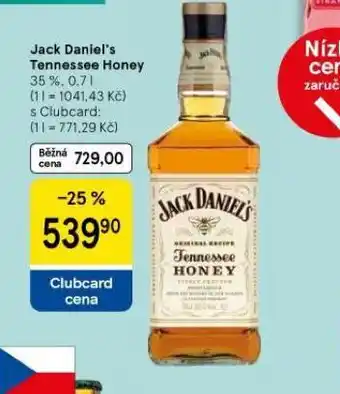 Tesco Jack daniel´s tennessee honey nabídka