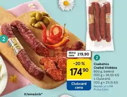 Tesco Csabai klobása nabídka