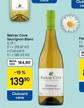 Tesco Wairau cove sauvignon blanc nabídka