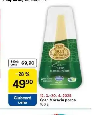 Tesco Gran moravia porce nabídka