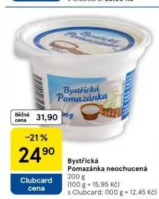 Tesco Bystřická pomazánka neochucená nabídka