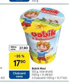 Tesco Bobík maxi nabídka