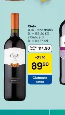 Tesco Cielo nabídka