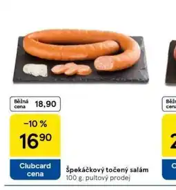 Tesco Špekáčkový točený salám nabídka