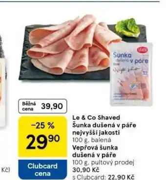 Tesco Šunka dušená v páře nejvyšší jakosti nabídka