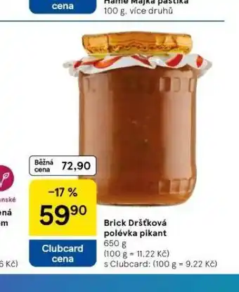 Tesco Brick dršťková polévka pikant nabídka