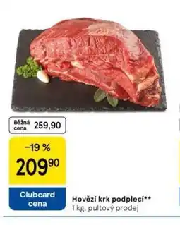 Tesco Hovězí krk podplecí nabídka