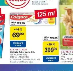 Tesco Colgate zubní pasta nabídka