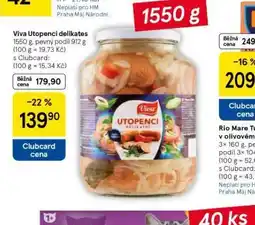 Tesco Viva utopenci delikates nabídka