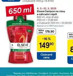 Tesco Elseve šampon nabídka