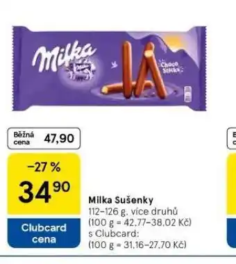 Tesco Milka sušenky nabídka