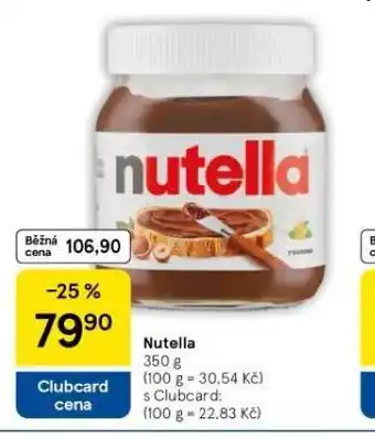 Tesco Nutella nabídka