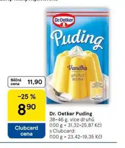 Tesco Dr. oetker puding nabídka