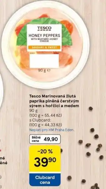 Tesco Tesco marinovaná žlurá paprika plněná čerstvým sýrem s hořčicí a medem nabídka