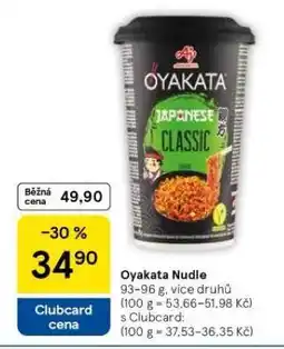 Tesco Oyakata nudle nabídka