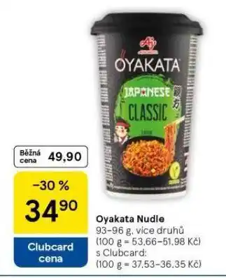 Tesco Oyakata nudle nabídka