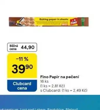 Tesco Fino papír na pečení nabídka