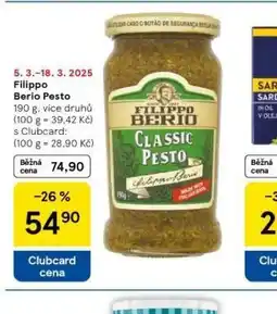 Tesco Filippo berio pesto nabídka