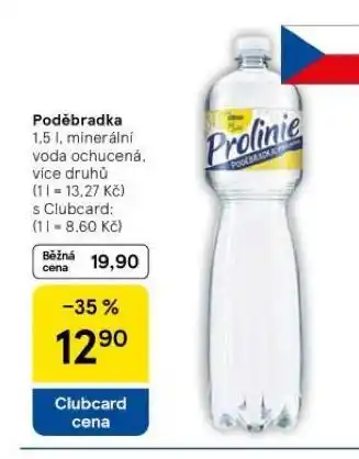 Tesco Poděbradka ochucená nabídka