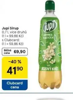 Tesco Jupí sirup nabídka