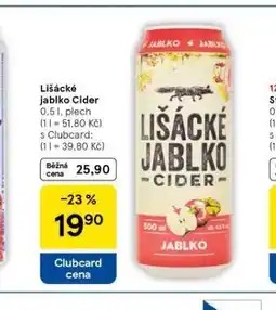 Tesco Lišácké jalbko cider nabídka