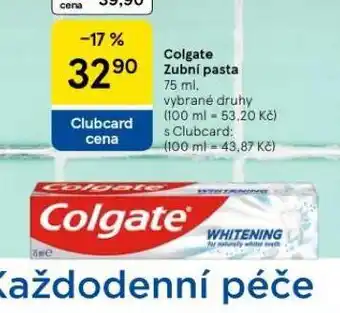 Tesco Colgate zubní pasta nabídka