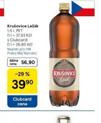 Tesco Pivo krušovice ležák nabídka