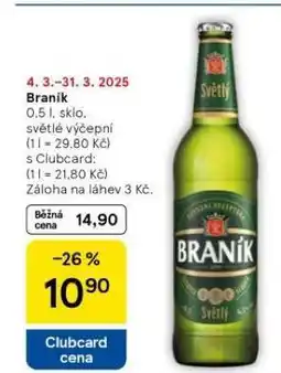 Tesco Pivo braník nabídka