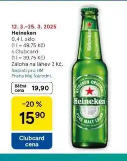 Tesco Pivo heineken nabídka