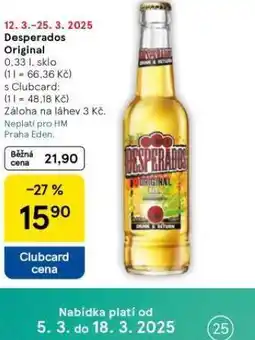 Tesco Desperados original nabídka