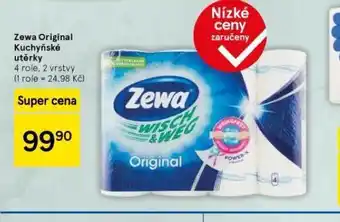 Tesco Zewa original kuchyňské utěrky nabídka