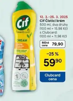 Tesco Cif čistící krém nabídka