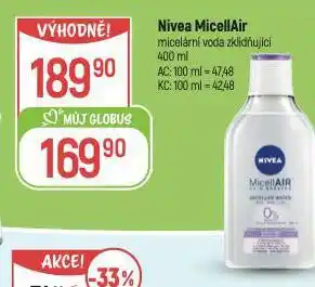 Globus Nivea micelární voda nabídka