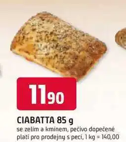 Trefa CIABATTA 85 g se zelim a kminem nabídka