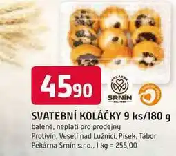 Trefa SRNIN SVATEBNÍ KOLÁČKY 9 ks/180 g nabídka