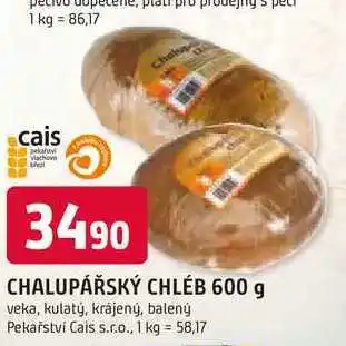 Trefa CHALUPÁŘSKÝ CHLÉB 600 g nabídka