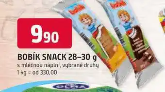 Trefa BOBÍK SNACK 28-30 g s mléčnou náplní, vybrané druhy nabídka