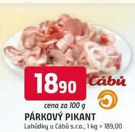 Trefa PÁRKOVÝ PIKANT 100 g nabídka