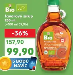 Kaufland Javorový sirup nabídka