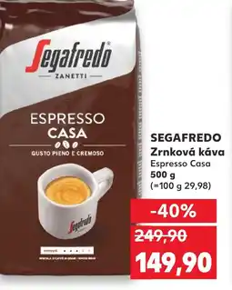 Kaufland SEGAFREDO Zrnková káva nabídka