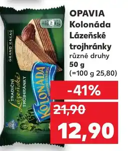 Kaufland OPAVIA Kolonáda Lázeňské trojhránky nabídka