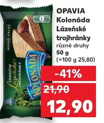 Kaufland OPAVIA Kolonáda Lázeňské trojhránky nabídka