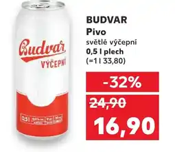 Kaufland BUDVAR Pivo nabídka