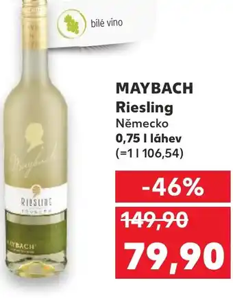 Kaufland MAYBACH Riesling Německo nabídka