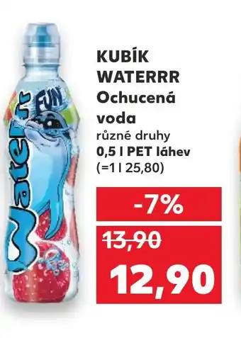 Kaufland KUBÍK WATERRR Ochucená voda nabídka