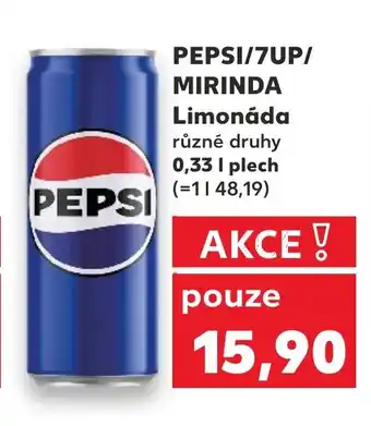 Kaufland PEPSI/7UP/ MIRINDA Limonáda nabídka