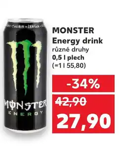 Kaufland MONSTER Energy drink nabídka